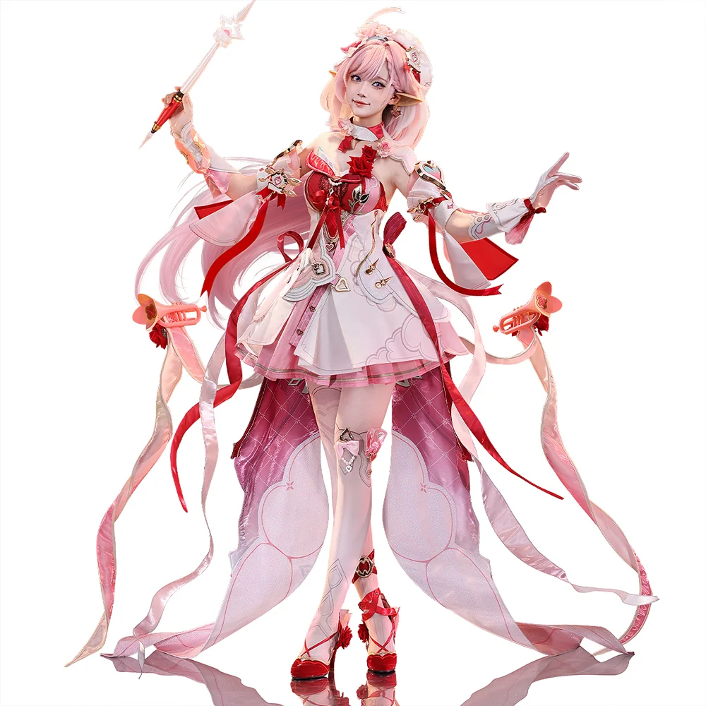 【Partially Ready For Ship】DokiDoki-SR Game Honkai Impact 3rd Cosplay Elysia Costume Messenger of Love New Battle Suit - Image 5