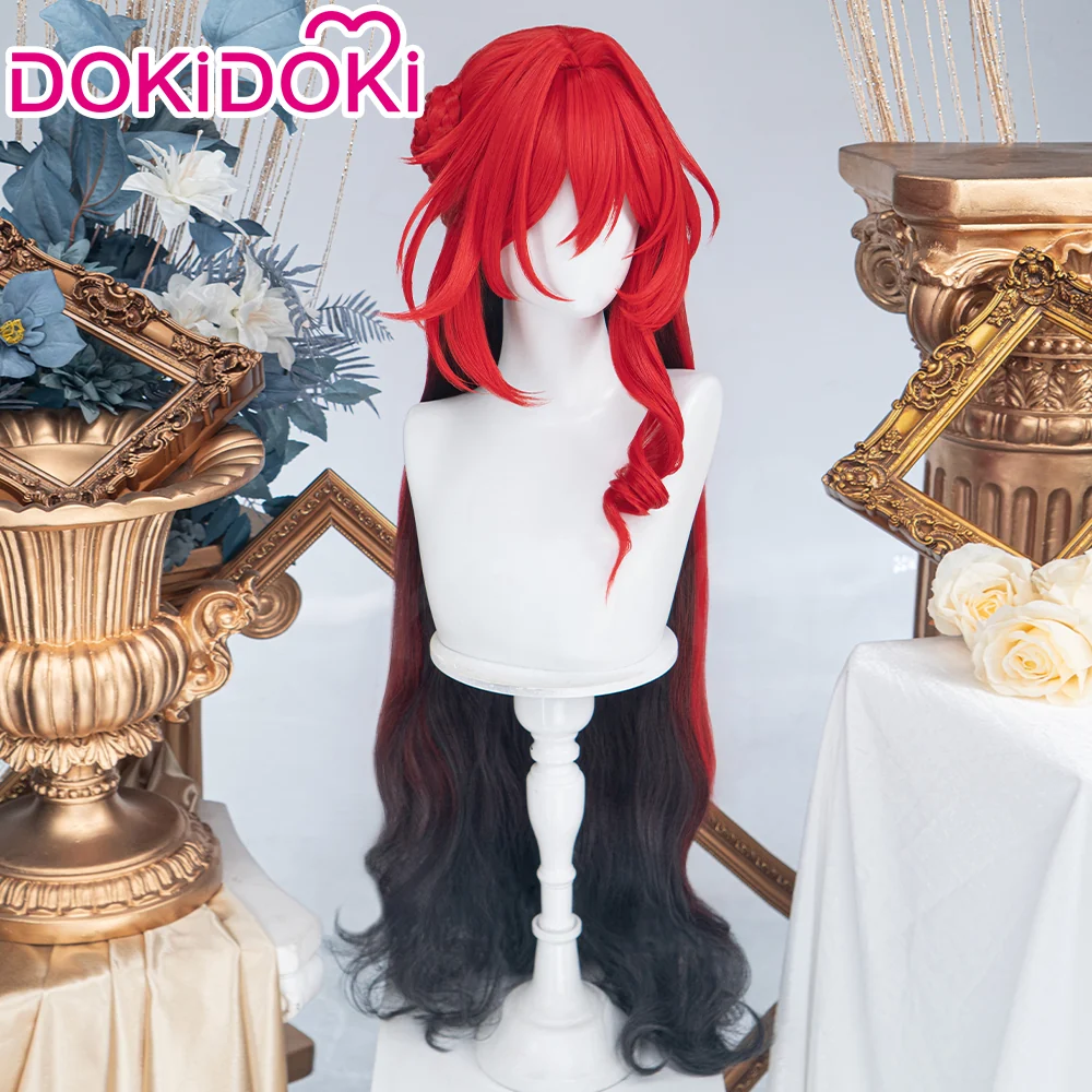 DokiDoki Game Honkai: Star Rail Cosplay Himeko · Nova Wig Long Curly Red Black Gradient Hair Young version Wig Short Curly Red Brown Gradient Hair Murata Himeko - Image 4