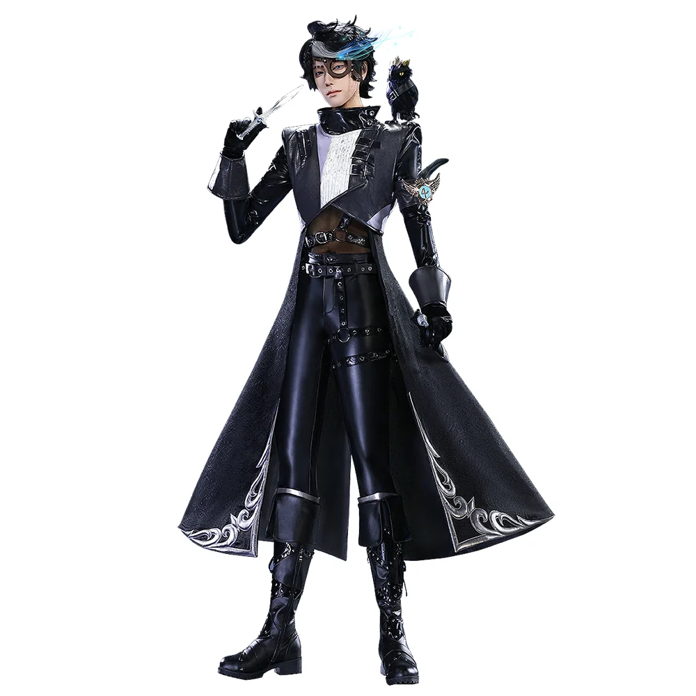 DokiDoki-SR Game Identity V Copslay Seer Eli Clark Costume Noir idv - Image 5