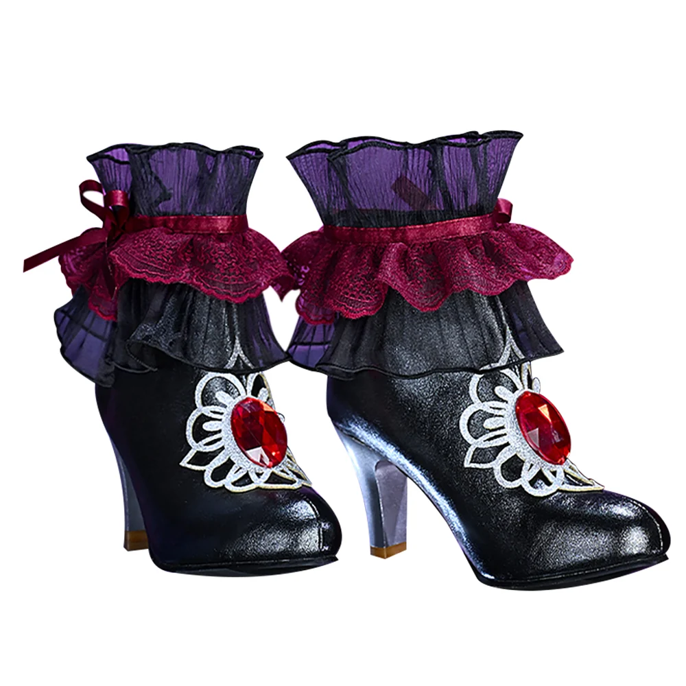 DokiDoki-SR Game Identity V Cosplay Little Girl Shoes idv Miss Pomegranate Plate - Image 5