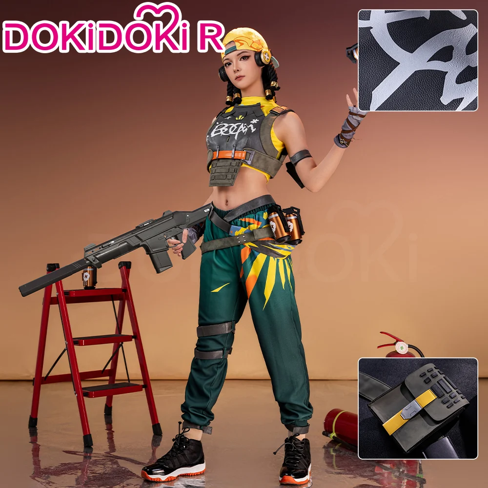 DokiDoki-R Game Valorant Cosplay Raze Costume Tayane Alves