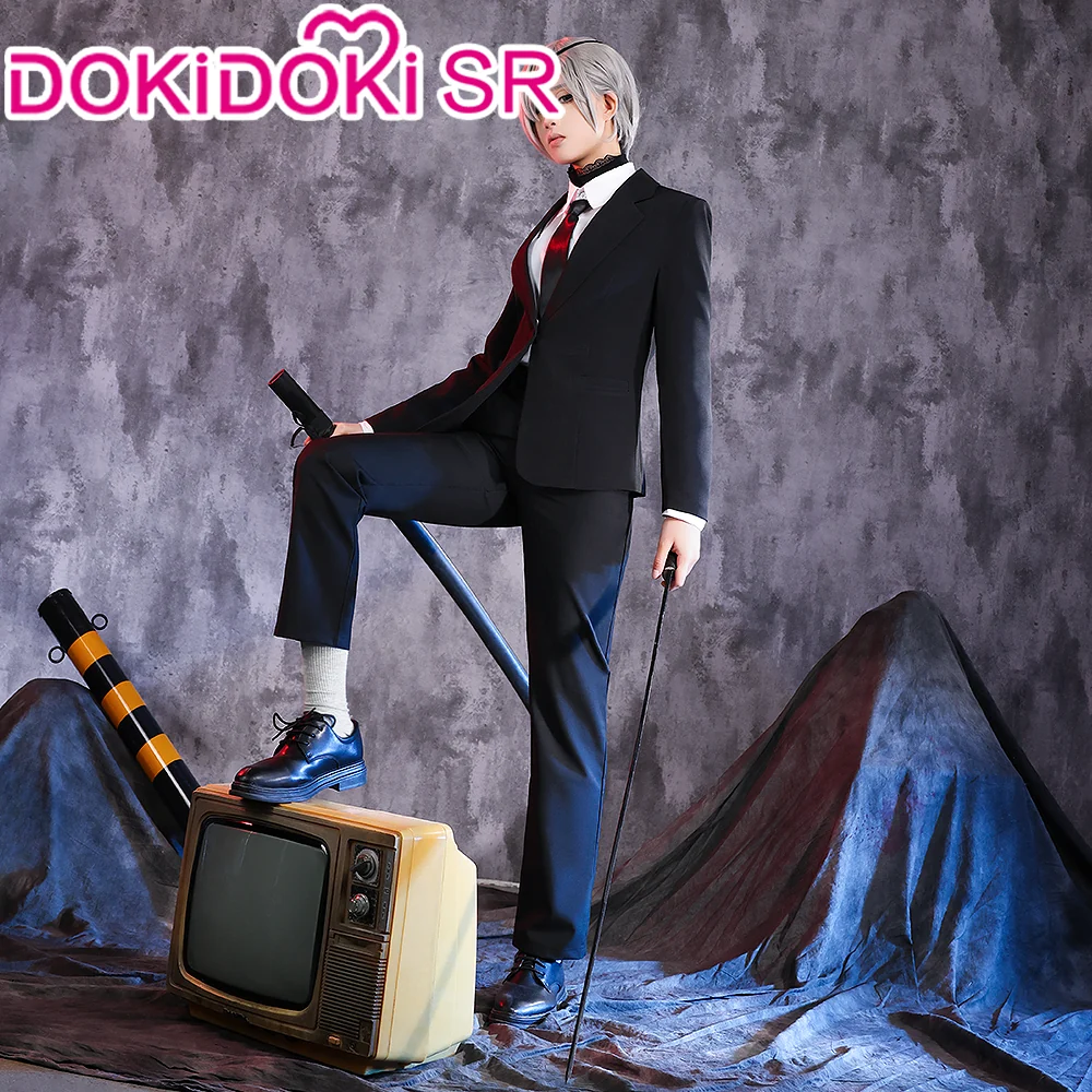 【Ready For Ship】【Size S-2XL】DokiDoki-SR Manga Anime Cosplay Black Suit Costume