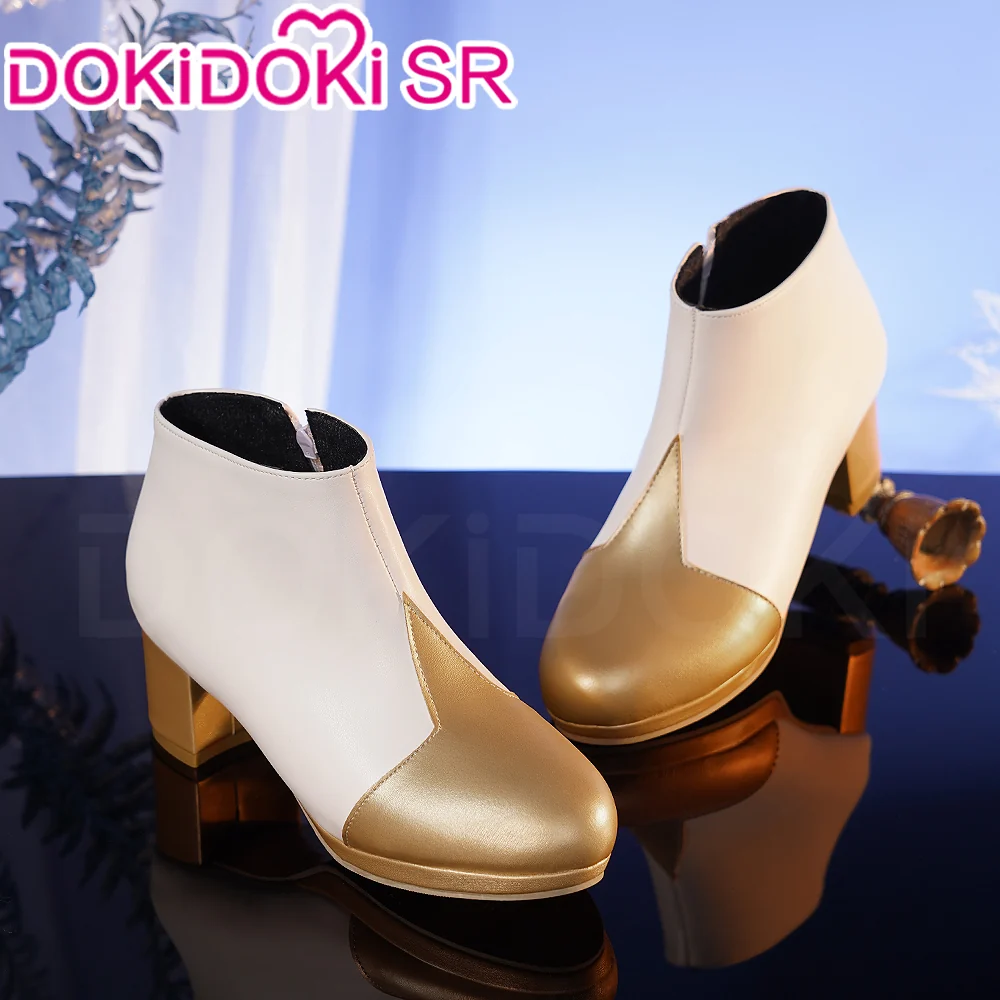 【Ready For Ship】【7 Diffrent Lights】【Short Ver. Shoes Last Batch】DokiDoki-SSR Game Genshin Impact Traveler Lumine Cosplay Costume Ying /Shoes - Image 12