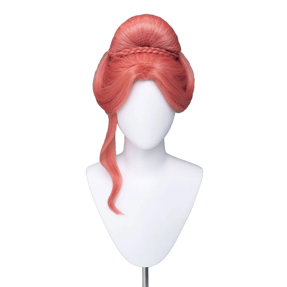 DokiDoki The Apothecary Diaries Cosplay Gyokuyou Wig Red Hair High Bun - Image 3