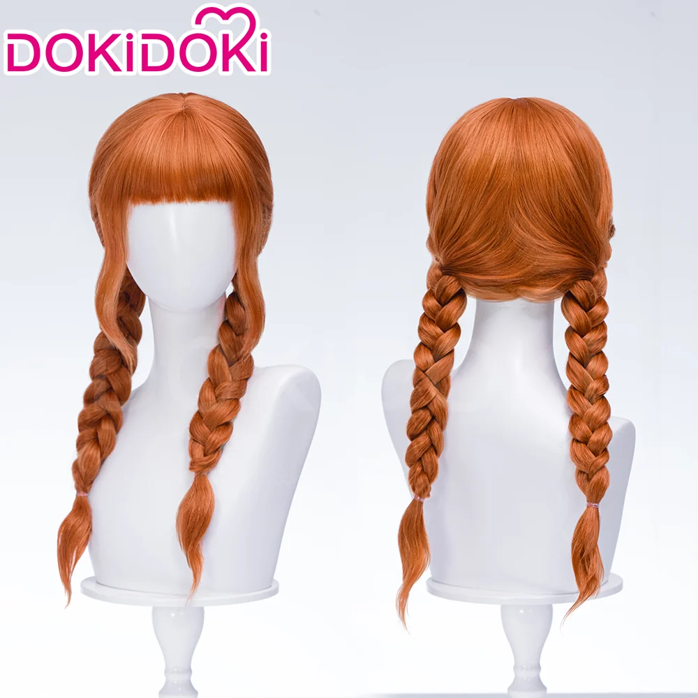 【Ready For Ship】DokiDoki TV Season 2 Cosplay Wig Long Orange Double Ponytails Hair