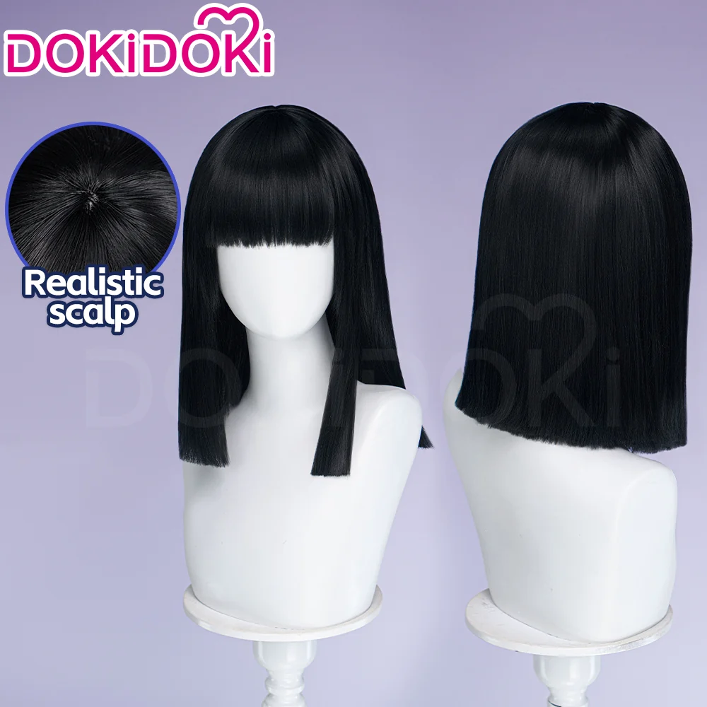 DokiDoki TV Series Cosplay Wig Long Straight Black Hair