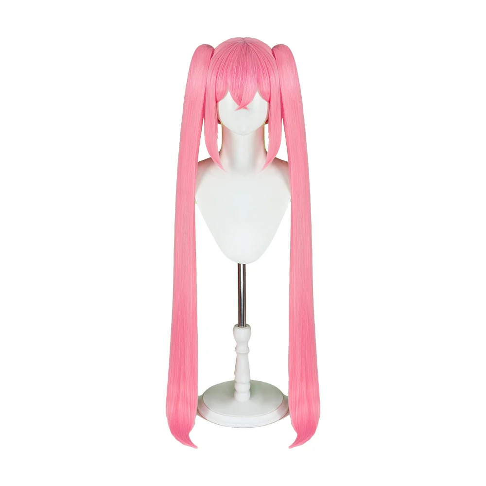 【Ready For Ship】DokiDoki VSINGER Cosplay Sakura Wig Pink Long Twintail - Image 5