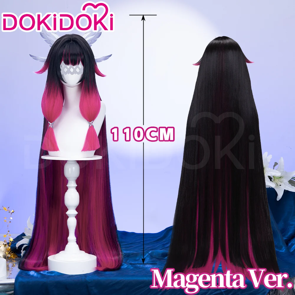 【Partially Ready For Ship】【120CM / 110CM】DokiDoki Game Genshin Impact Fatui Harbinger Cosplay Wig Cosplay Columbina Wig Long Straight - Image 4
