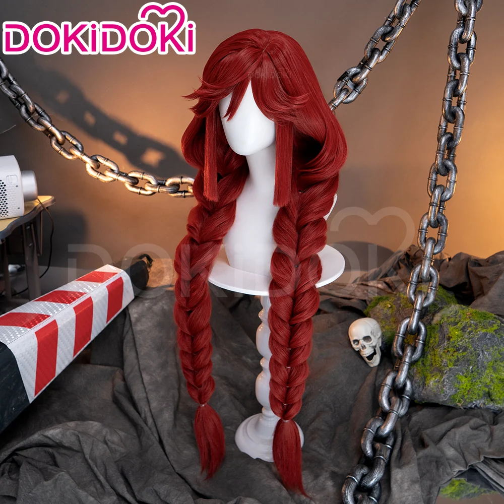 【Ready For Ship】DokiDoki Anime GACHIAKUTA Cosplay Riyo Reaper Wig Long Red Hair Fishtail Braid - Image 11
