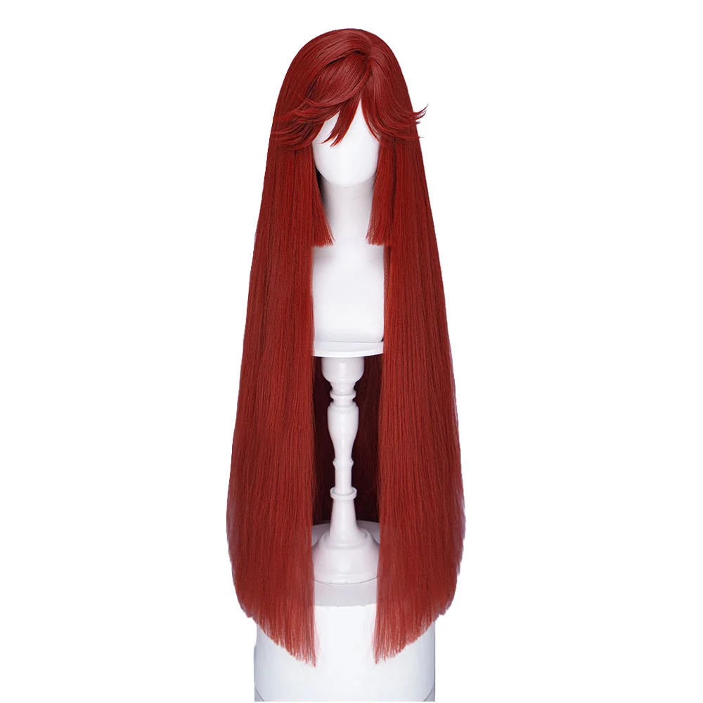 【Ready For Ship】DokiDoki Anime GACHIAKUTA Cosplay Riyo Reaper Wig Long Red Hair Fishtail Braid - Image 19