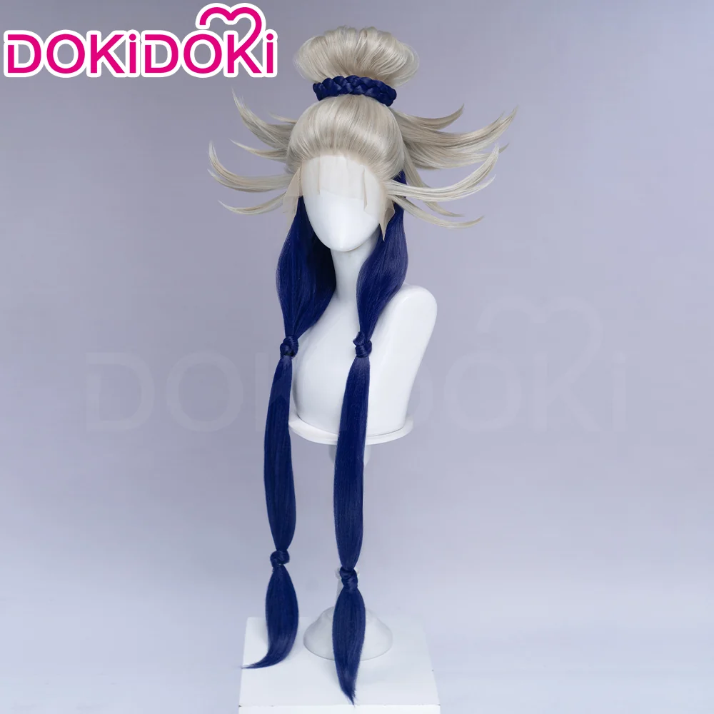 【EU Local Shipping】【Front Lace】DokiDoki Anime GACHIAKUTA Cosplay Tamsy Caines Wig Long Blond Navy BlueHair - Image 15