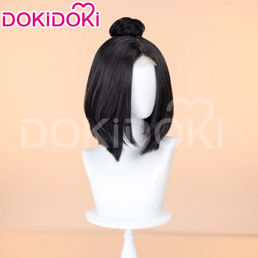 【Front Lace】DokiDoki Game Black Myth Wukong Cosplay Ping Ping Wig Short Straight Black Wig Pingping - Image 2