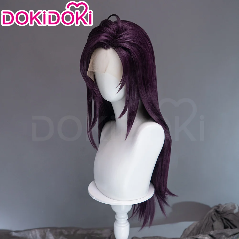 【Ready For Ship】【Front Lace】DokiDoki Game Cosplay Long Straight Purple Hair - Image 2