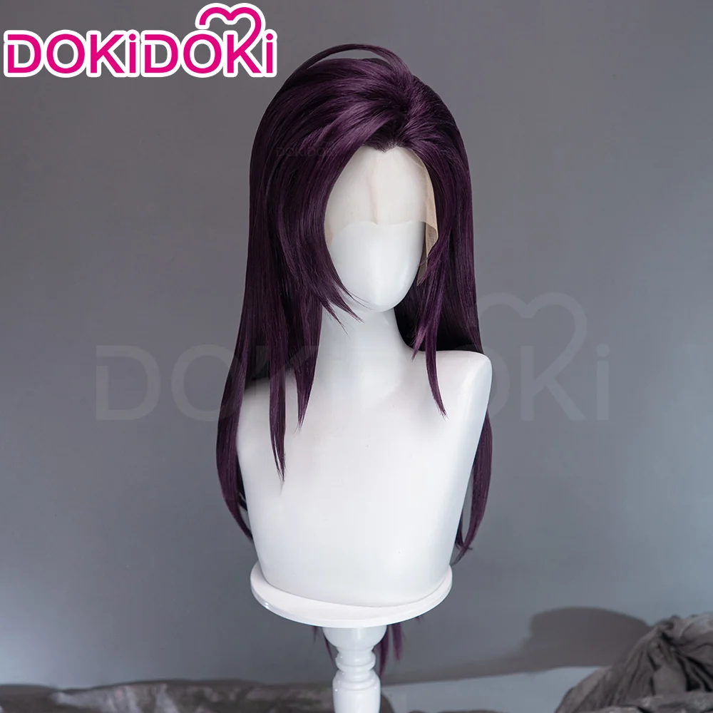 【Ready For Ship】【Front Lace】DokiDoki Game Cosplay Long Straight Purple Hair - Image 3