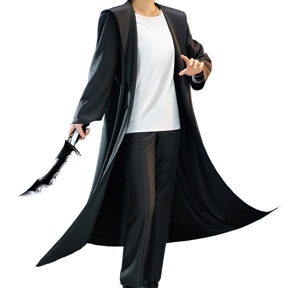 【Size S-2XL】DokiDoki-R Anime Cosplay Man Costume Black White - Image 5