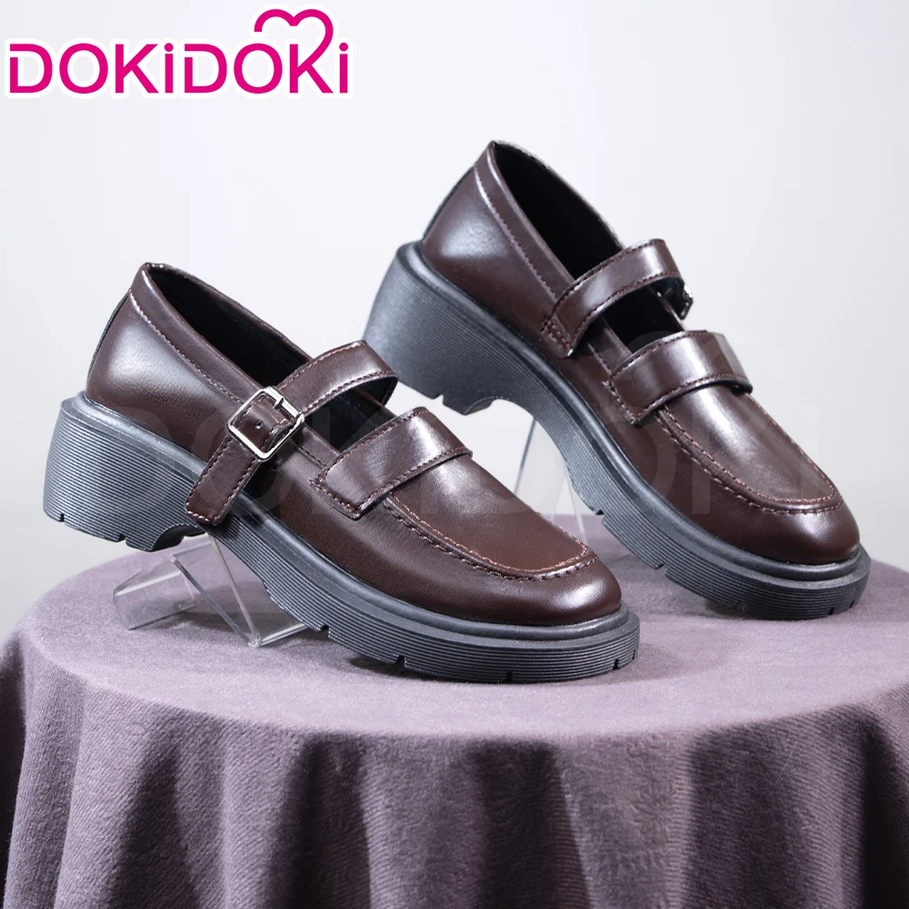 DokiDoki Anime Game Cosplay Brown Shoes College Uniform Shoes