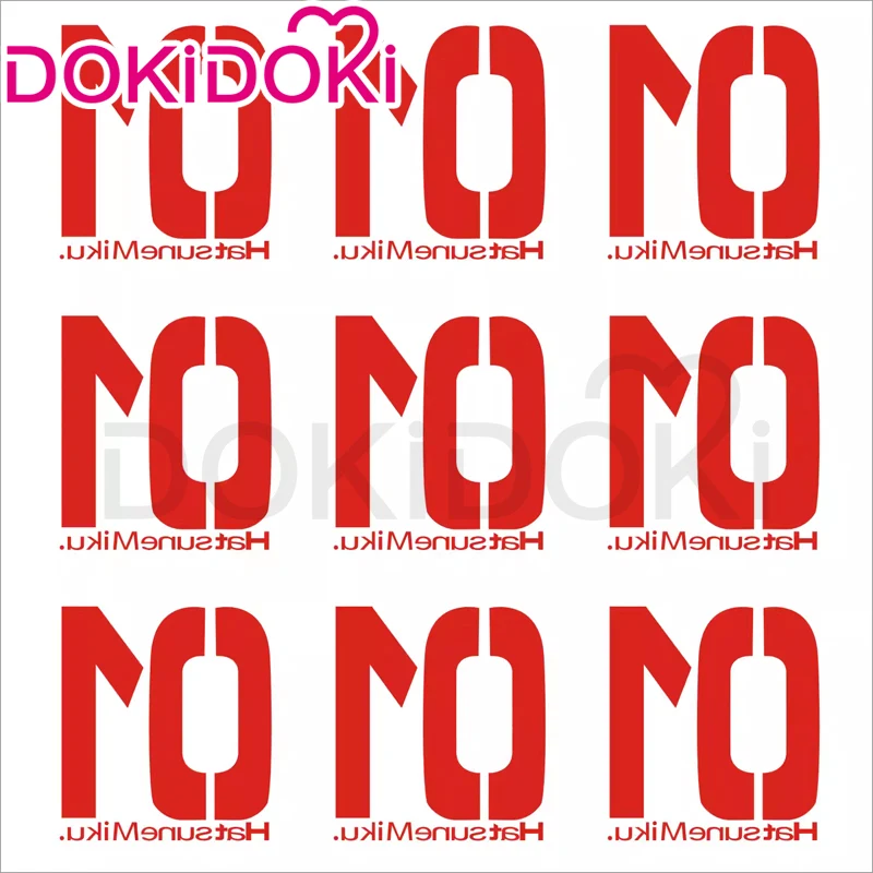 【Partially Ready For Ship】DokiDoki Anime/ Game Cosplay Number Tattoo - Image 2