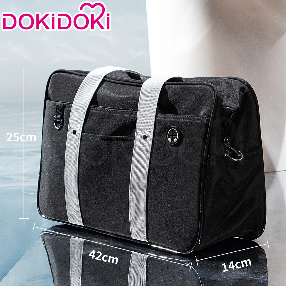 【In Stock】DokiDoki Black Uniform Bag Japanese Style Student School Holdall Hand Bag - Image 2