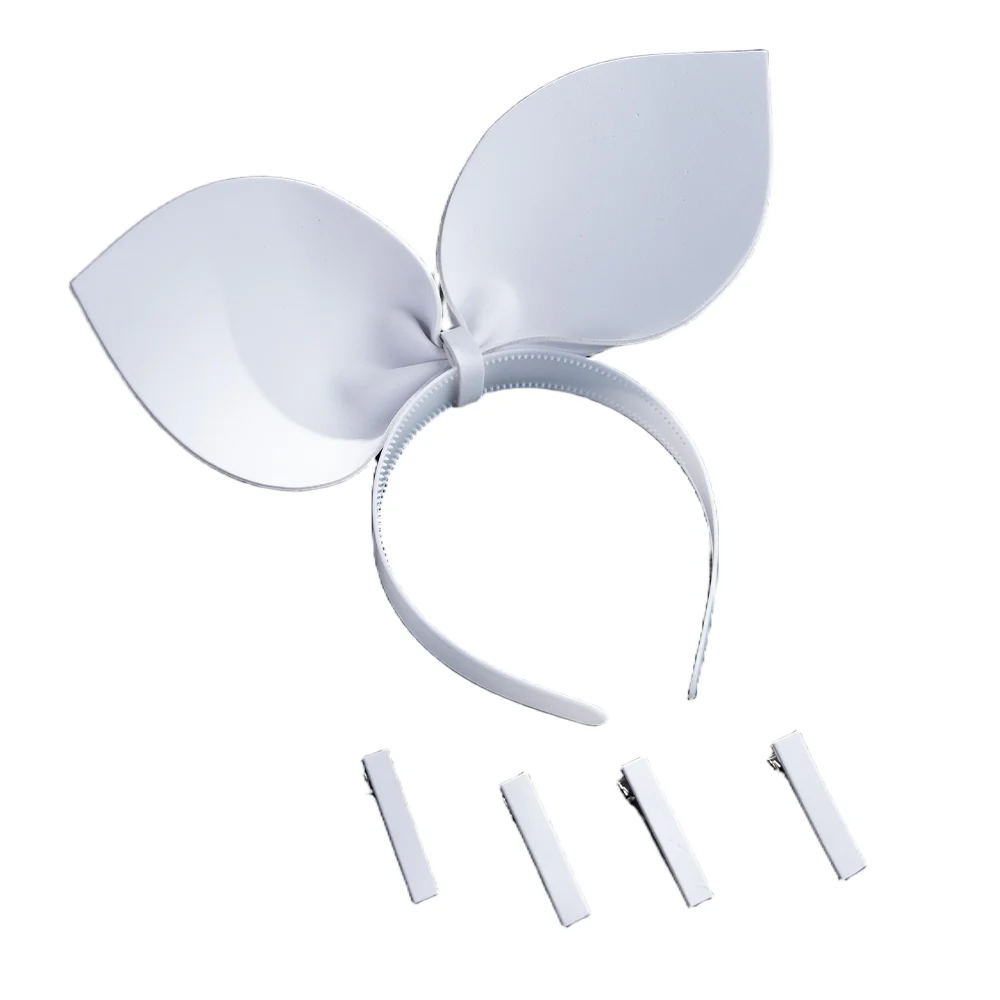 【In Stock】DokiDoki Cosplay Prop White Headphones Bow Headband - Image 15