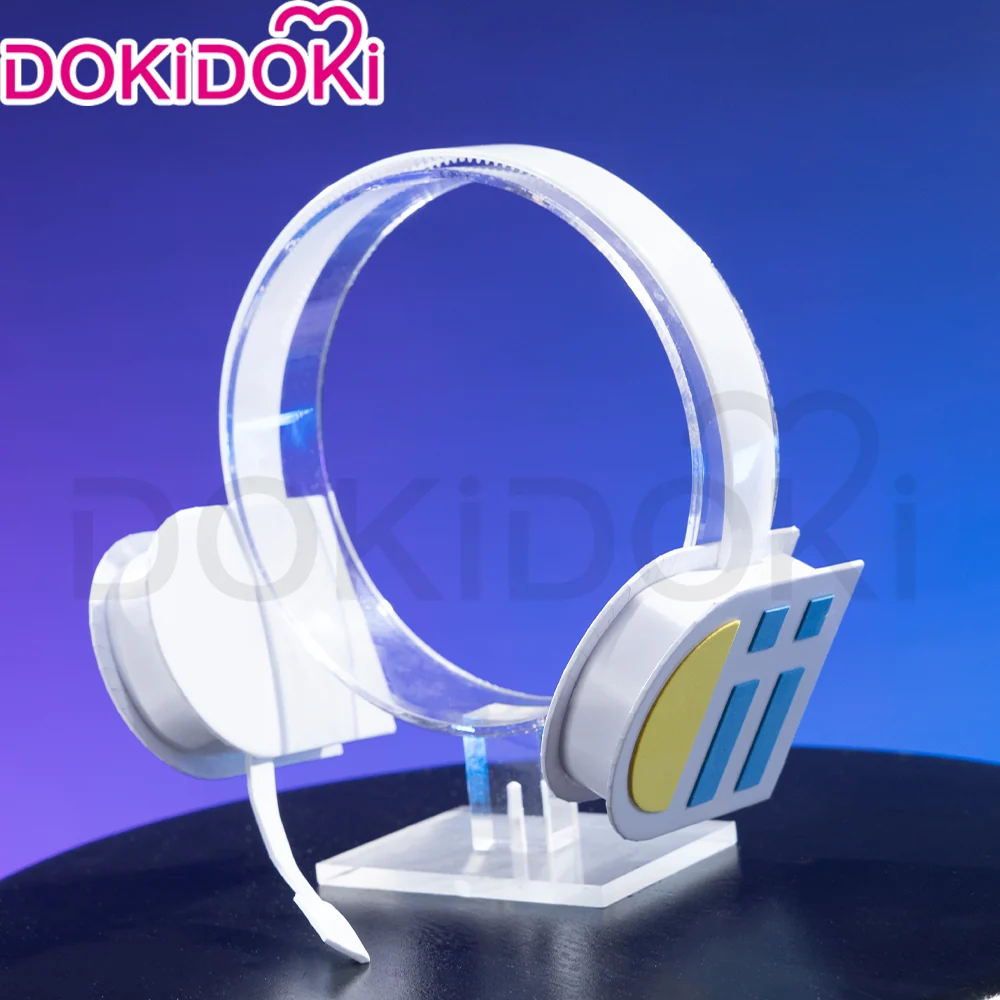 【In Stock】DokiDoki Cosplay Prop White Headphones Bow Headband - Image 2