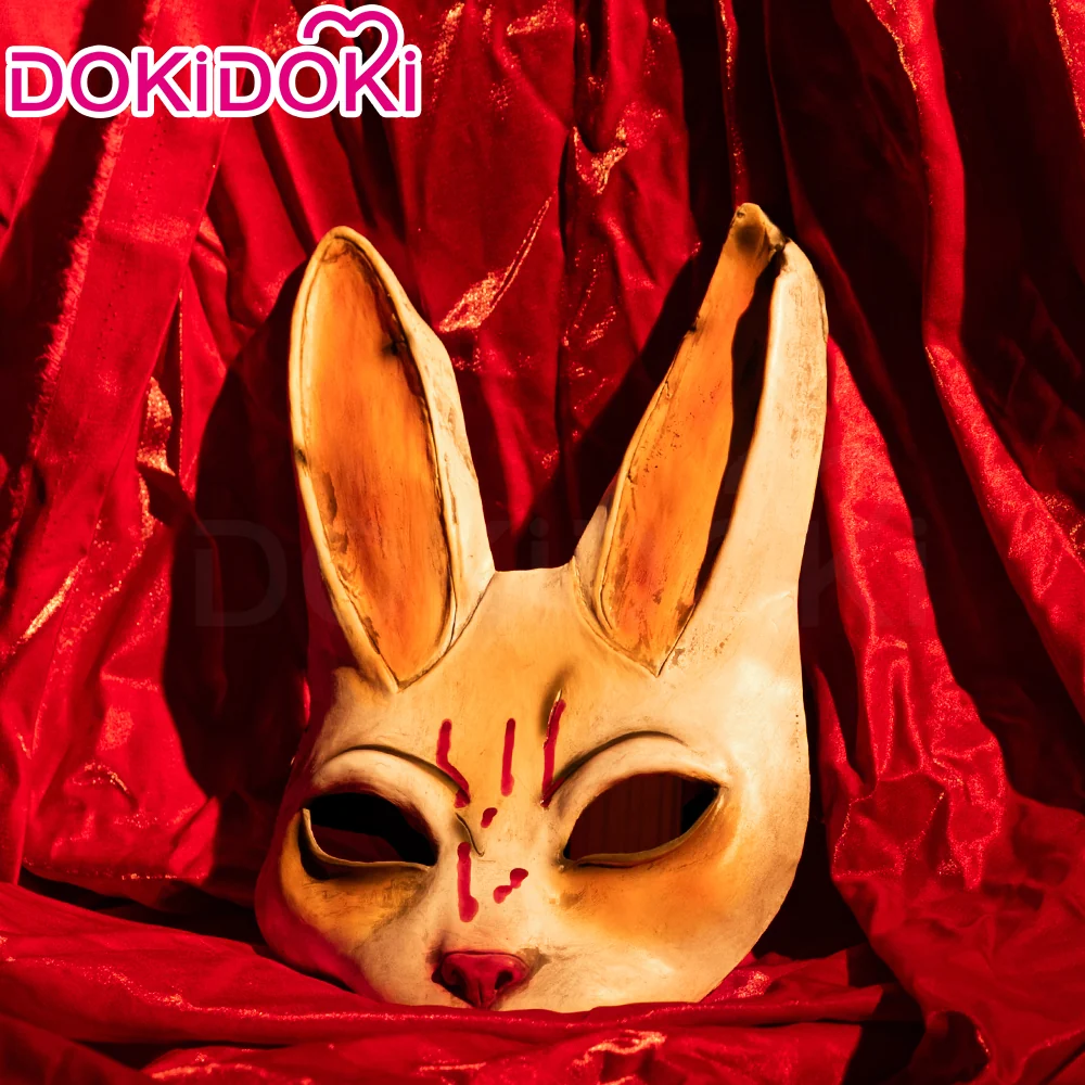 【In Stock】DokiDoki Cosplay The Killer Mask Scary Rabbit Mask Halloween Accessory - Image 2
