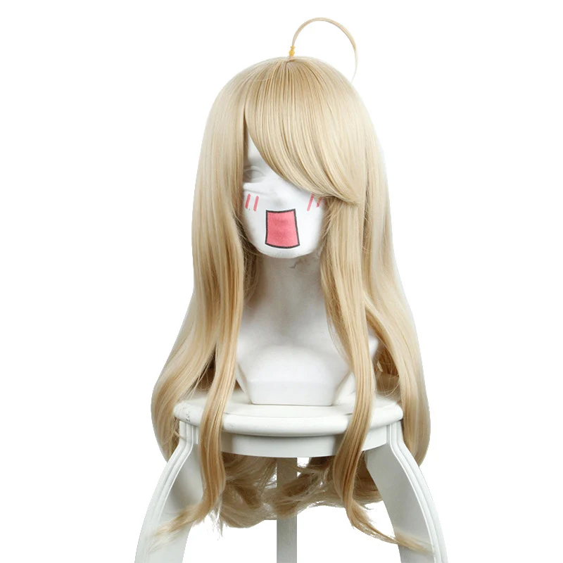【Ready For Ship】DokiDoki Game Cosplay Wig Long Blonde Hair - Image 3