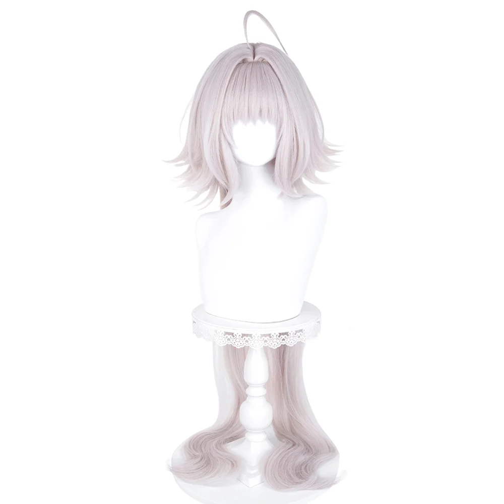 【Ready For Ship】DokiDoki Game Fate/stay night Cosplay Alter Saber Wig Long Silver Hair FGO - Image 2