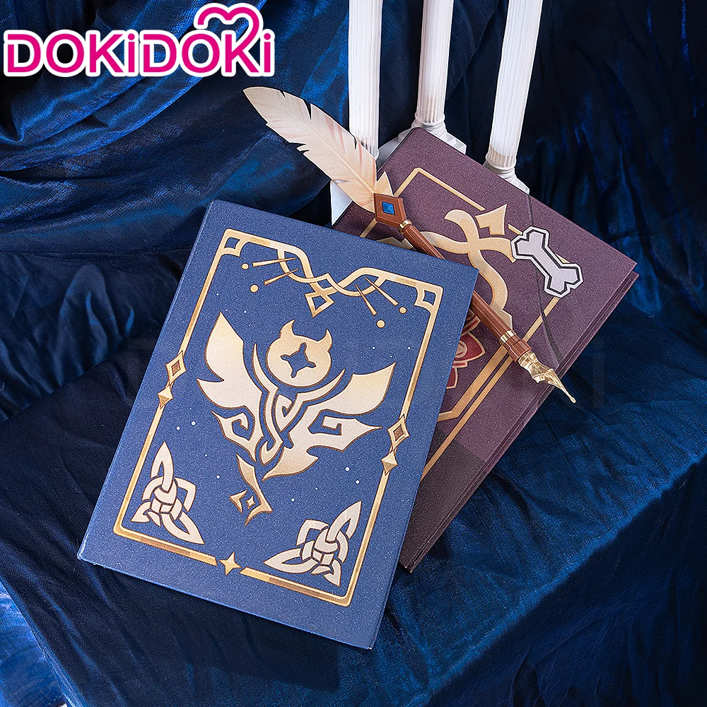DokiDoki Game Genshin Impact Cosplay Nicole Reeyn Prop Diary " N " Song of the Welkin Moon