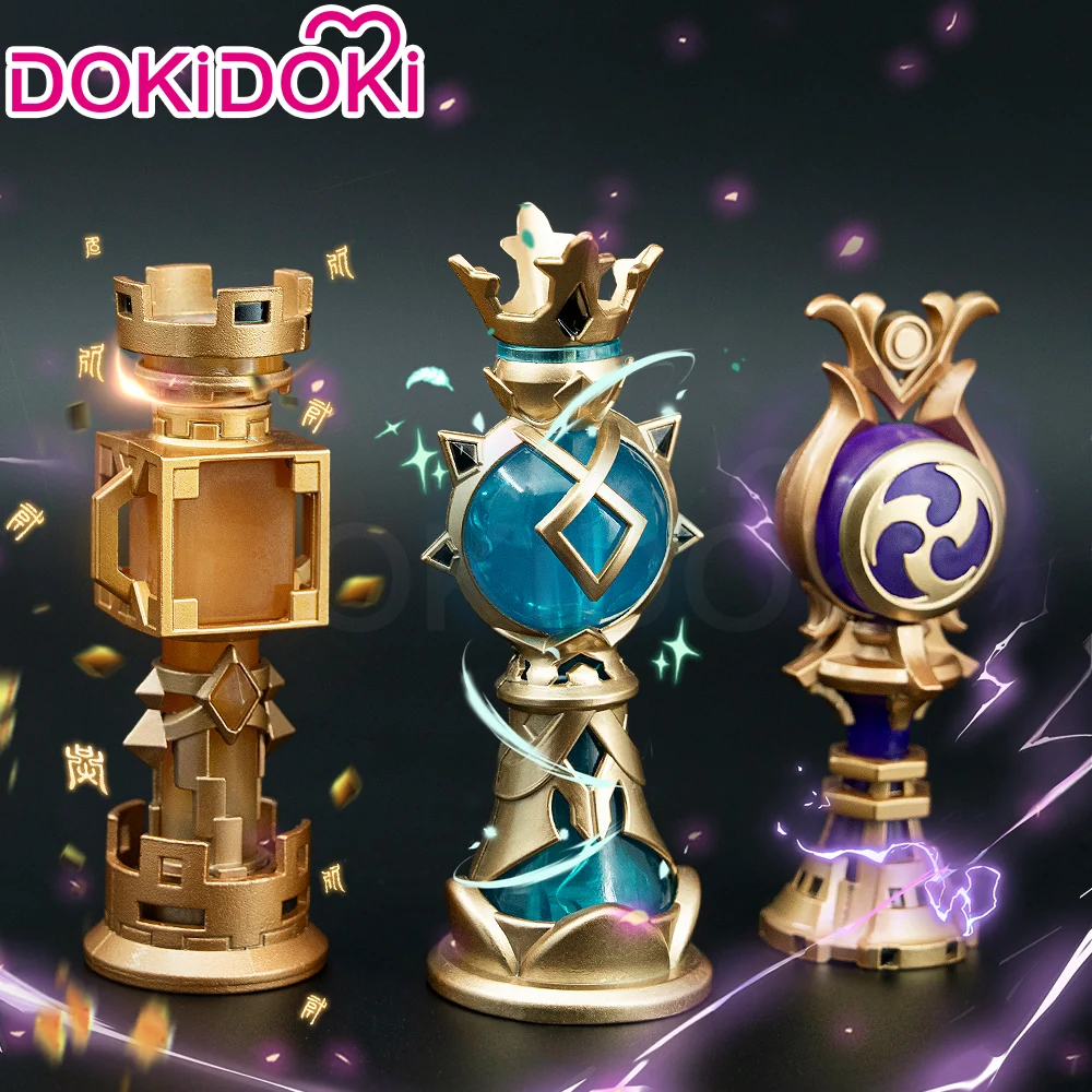 【In Stock】DokiDoki Game Genshin Impact Cosplay Zhong Li / Venti / Raiden Shogun Prop Gnosis Zhongli The Seven Gods - Image 2