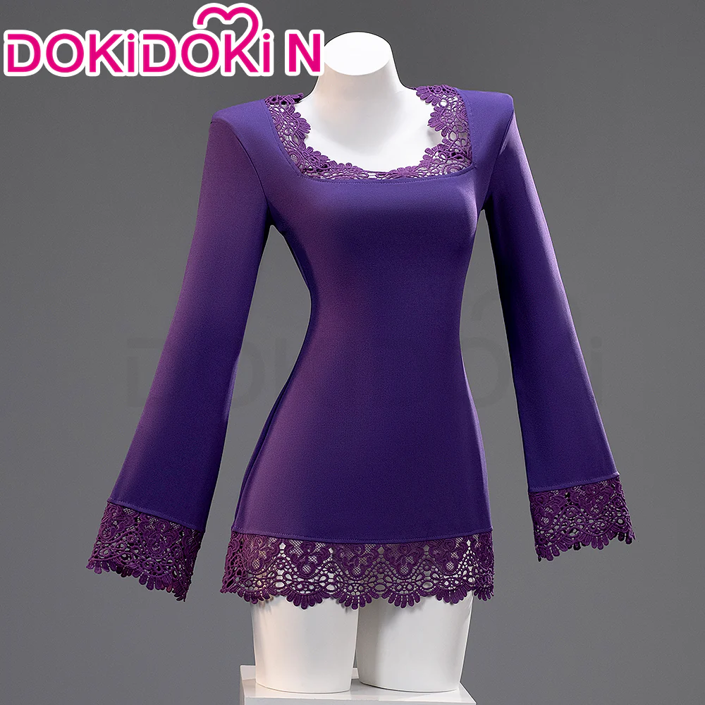 【In Stock】【Size XS-3XL】DokiDoki-N Anime Cosplay Women Costume Purple Dress Suit