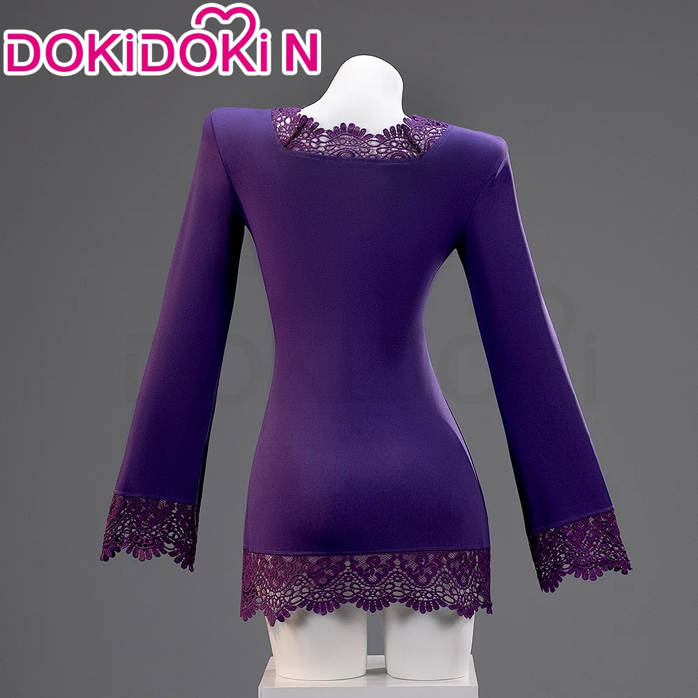 【In Stock】【Size XS-3XL】DokiDoki-N Anime Cosplay Women Costume Purple Dress Suit - Image 2