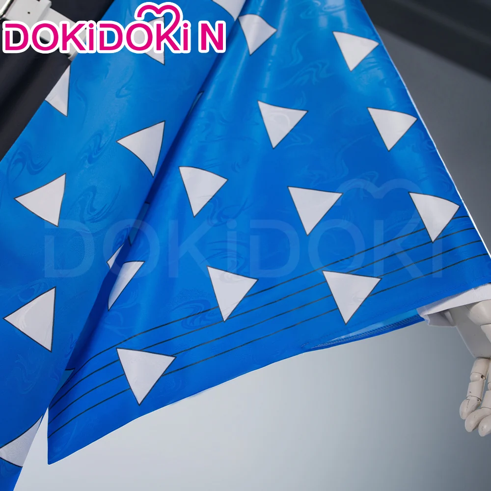 【In Stock】DokiDoki-N Anime Cosplay Costume Men Black Uniform Blue Haori Halloween - Image 4