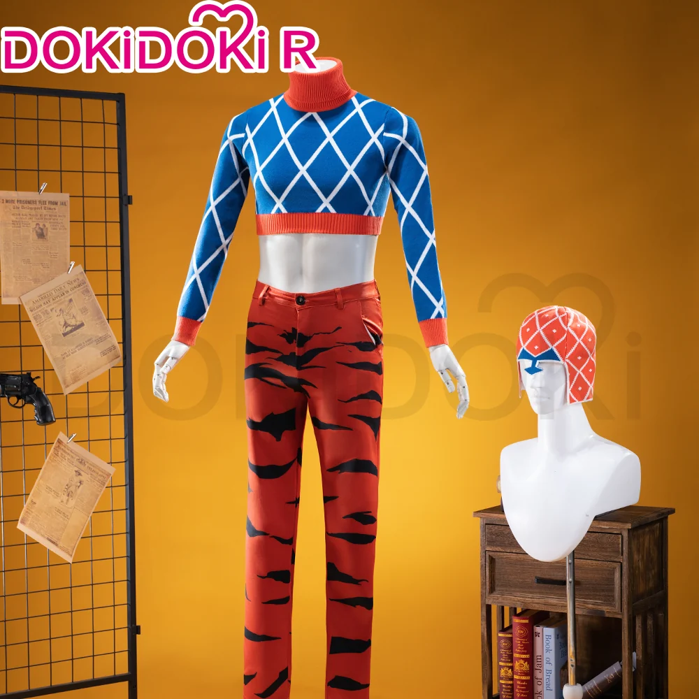 【In Stock】DokiDoki-R Anime Season 5 Cosplay Costume Blue Black Suit Golden Wind