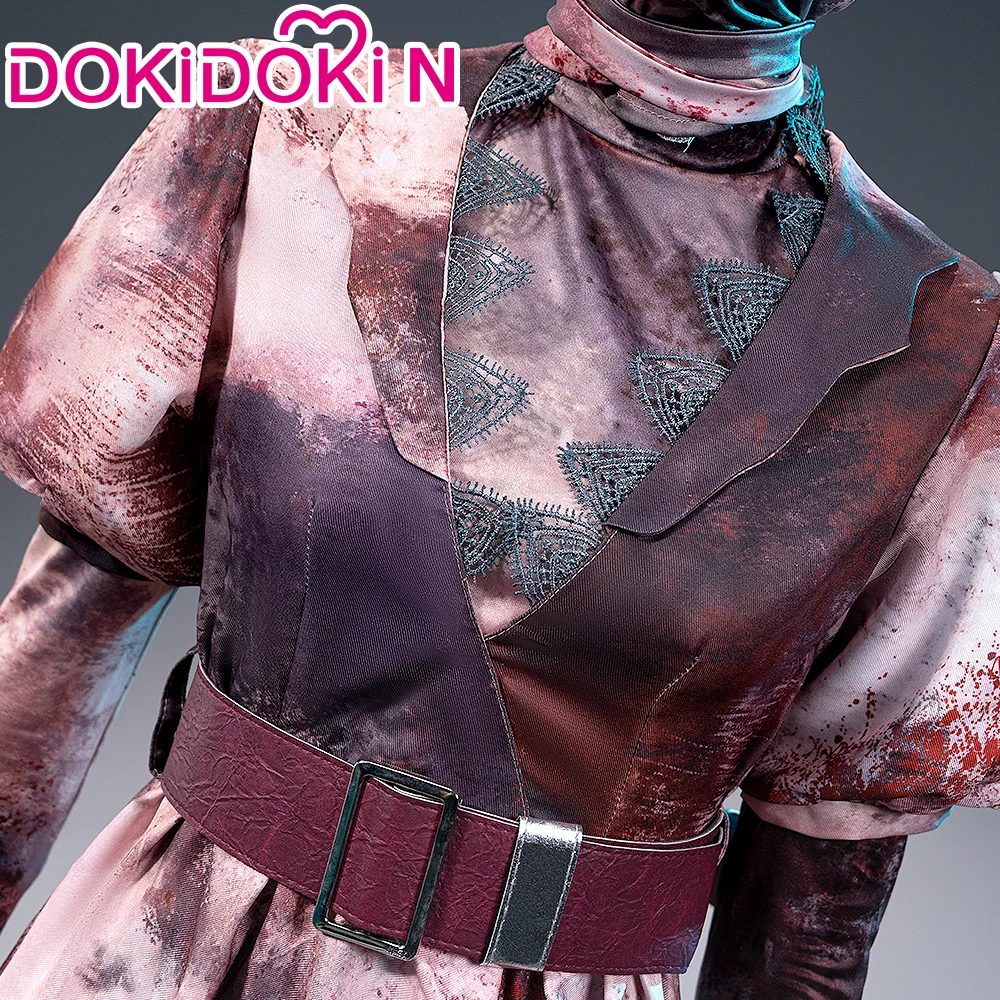 【In Stock】DokiDoki-R Cosplay Women Costume White Red Nurse Dress Halloween - Image 4