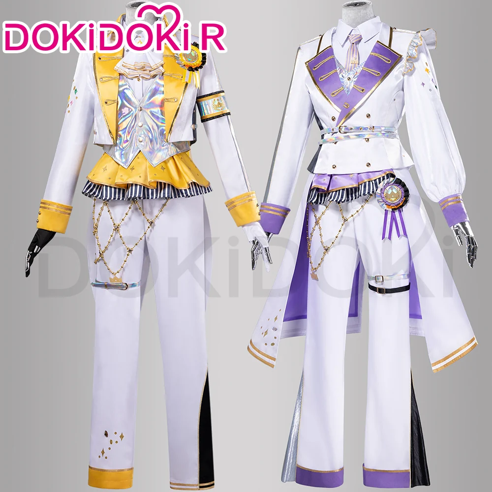 DokiDoki-R Game Cosplay White Purple Yellow Costume Thanks Festival