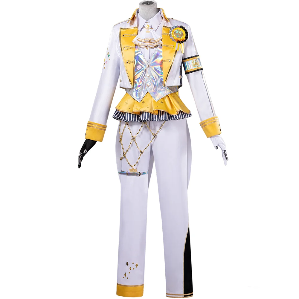 DokiDoki-R Game Cosplay White Purple Yellow Costume Thanks Festival - Image 6