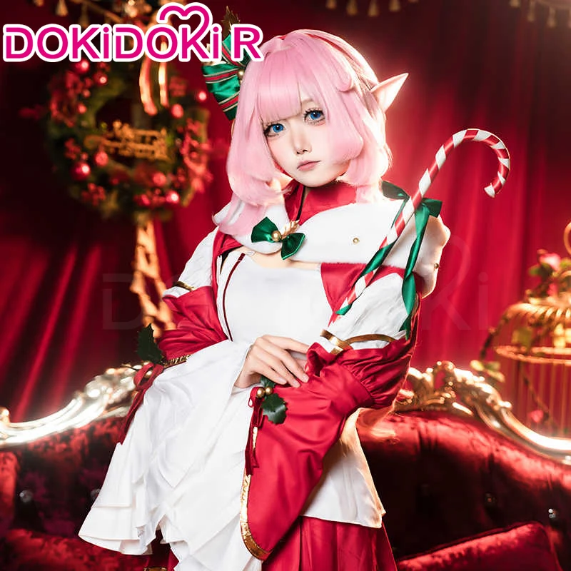 【Ready For Ship】DokiDoki-R Honkai Impact 3rd Cosplay Elysia Costume Winter House Christmas - Image 3