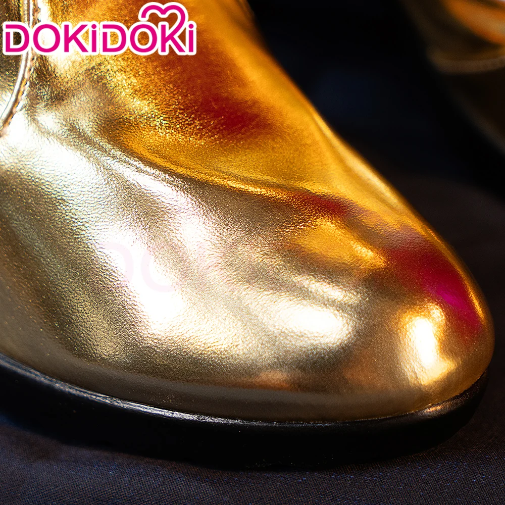 DokiDoki VSINGER Cosplay Megurine Luka Shoes Gold Boots - Image 4