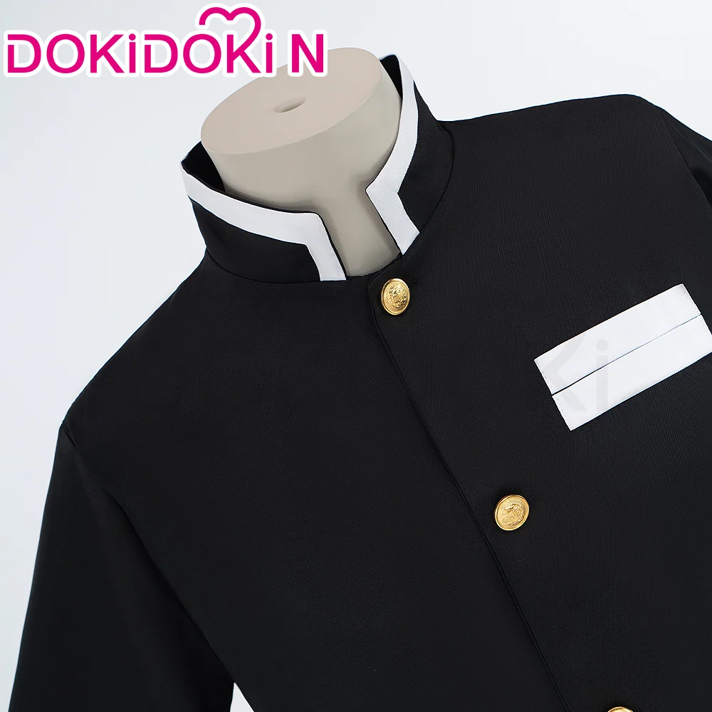 【In Stock】【Size S-2XL】DokiDoki-N Anime Cosplay Black White Men Costume Uniform - Image 3