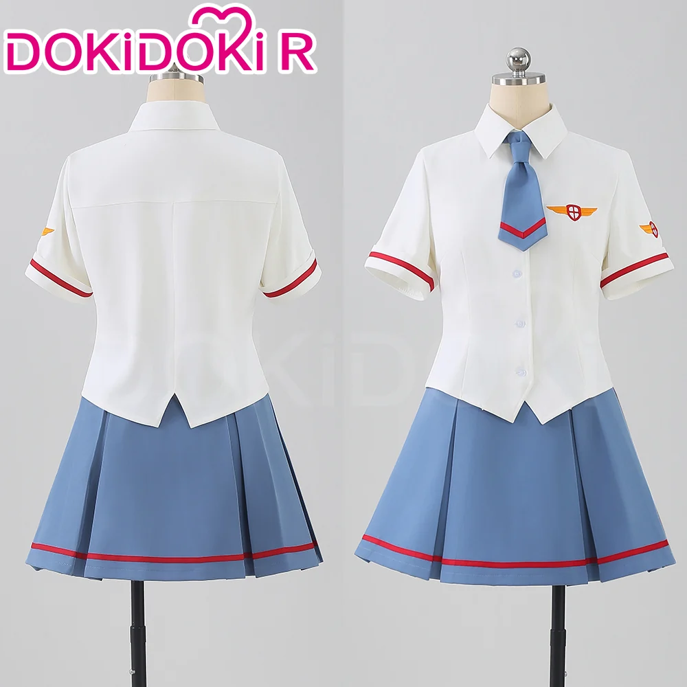 【In Stock】【Size XS-2XL】DokiDoki-R Anime Cardcaptor Sakura Cosplay Sakura Avalon / Syaoran Li Summer School Uniform Costume - Image 5
