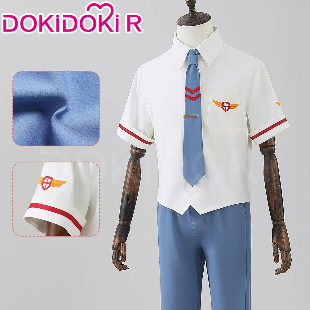 【In Stock】【Size XS-2XL】DokiDoki-R Anime Cardcaptor Sakura Cosplay Sakura Avalon / Syaoran Li Summer School Uniform Costume - Image 7