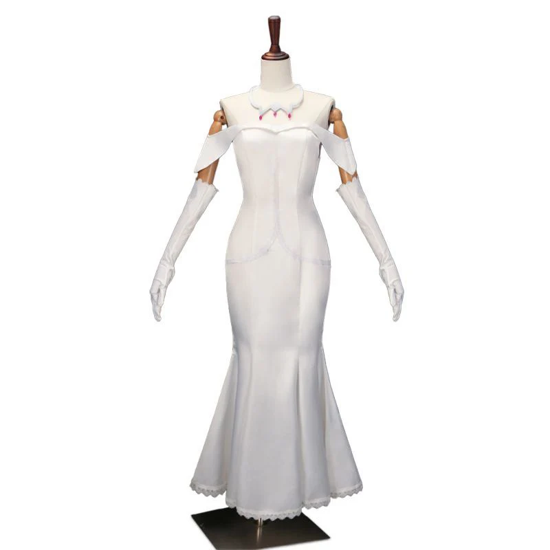 【In Stock】【Size S-2XL】DokiDoki-R Anime Cosplay Emiliia Costume White Dress - Image 4