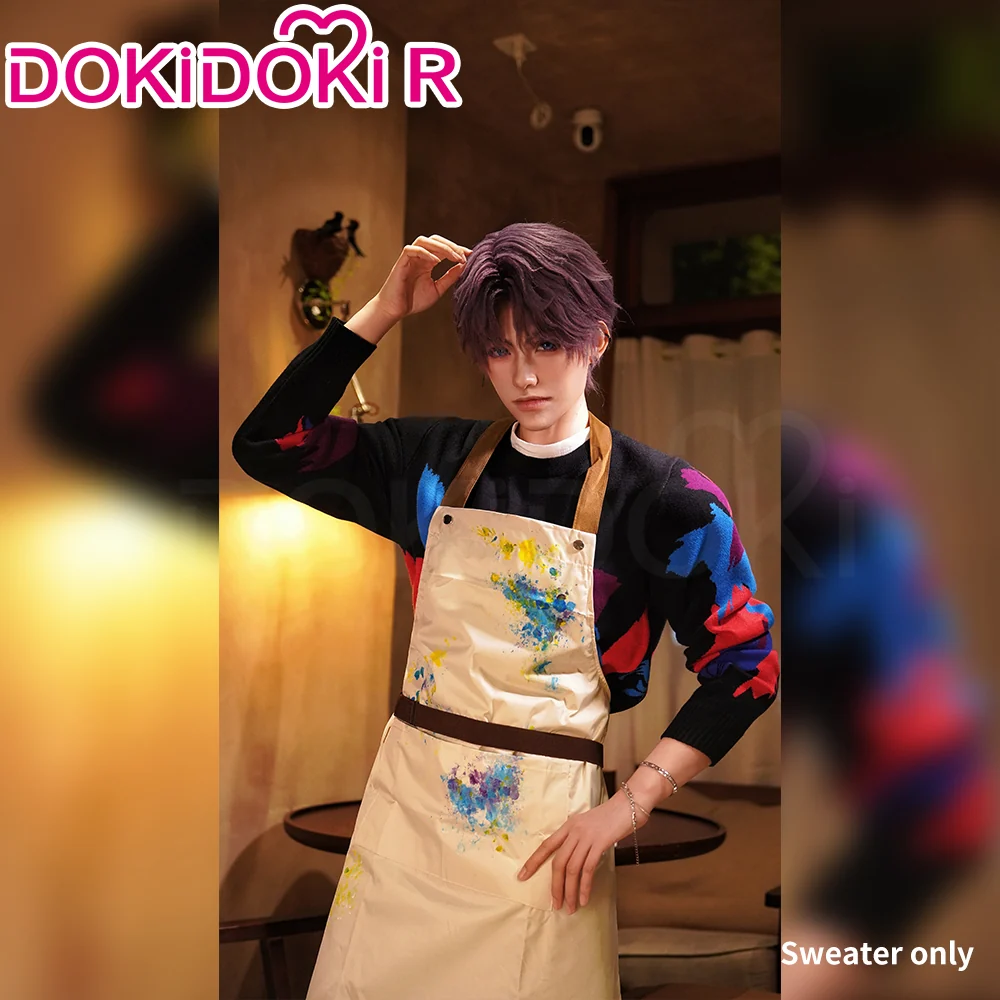 【In Stock】【Size S-2XL】DokiDoki-R Game Love and Deepspace Cosplay Rafayel Black Sweater Costume Into The Canvas - Image 2