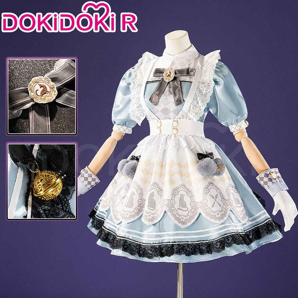 【In Stock】【Size S-3XL】DokiDoki-R Game Infinity Nikki Cosplay Nikki Costume Blue Dress Breezy Tea Time: Siesta