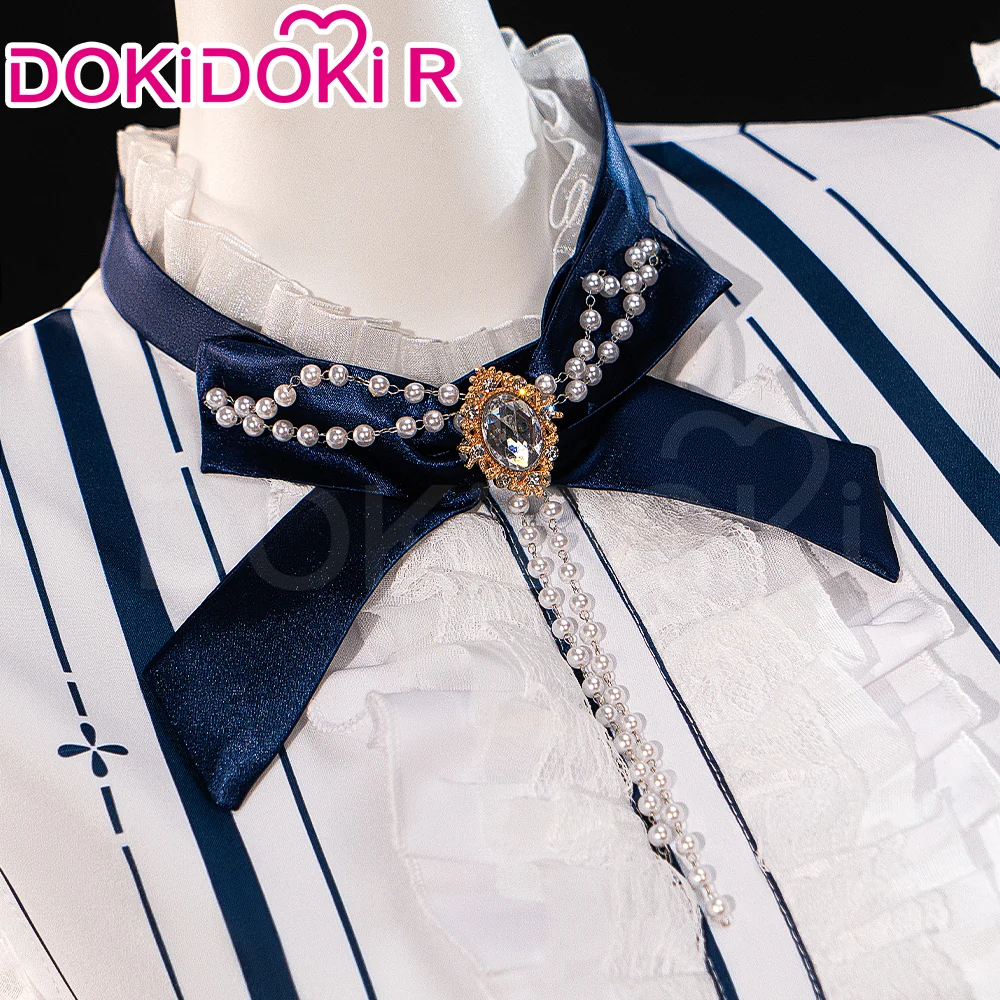 【IN STOCK】【Size S-3XL】DokiDoki-R Game Infinity Nikki Cosplay Nikki Costume Blue Dress Floral Memory - Image 3