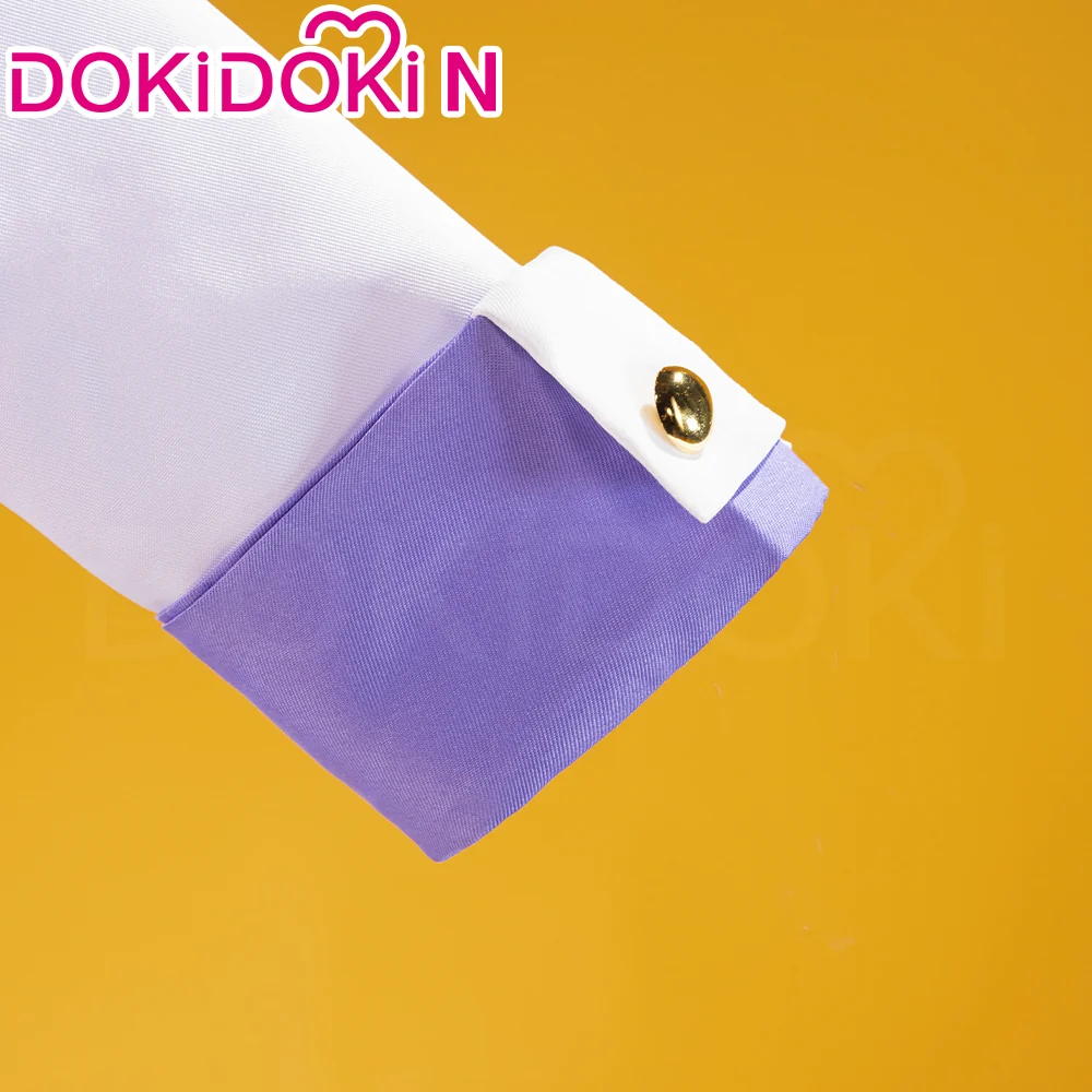 【In Stock】【Size XS-3XL】DokiDoki-N Anime Cosplay Costume White Coat Purple Red Yellow White Outfit - Image 5