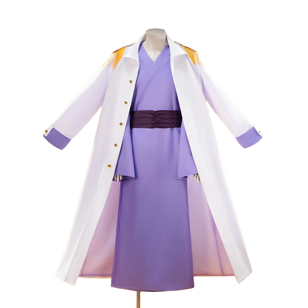 【In Stock】【Size XS-3XL】DokiDoki-N Anime Cosplay Costume White Coat Purple Red Yellow White Outfit - Image 6
