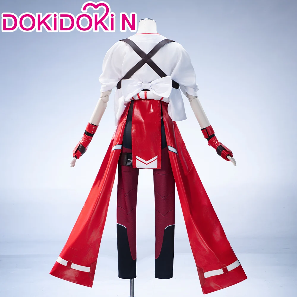 【In Stock】【Size XS-3XL】DokiDoki-N Game Cosplay Costume Red White Kimono - Image 2