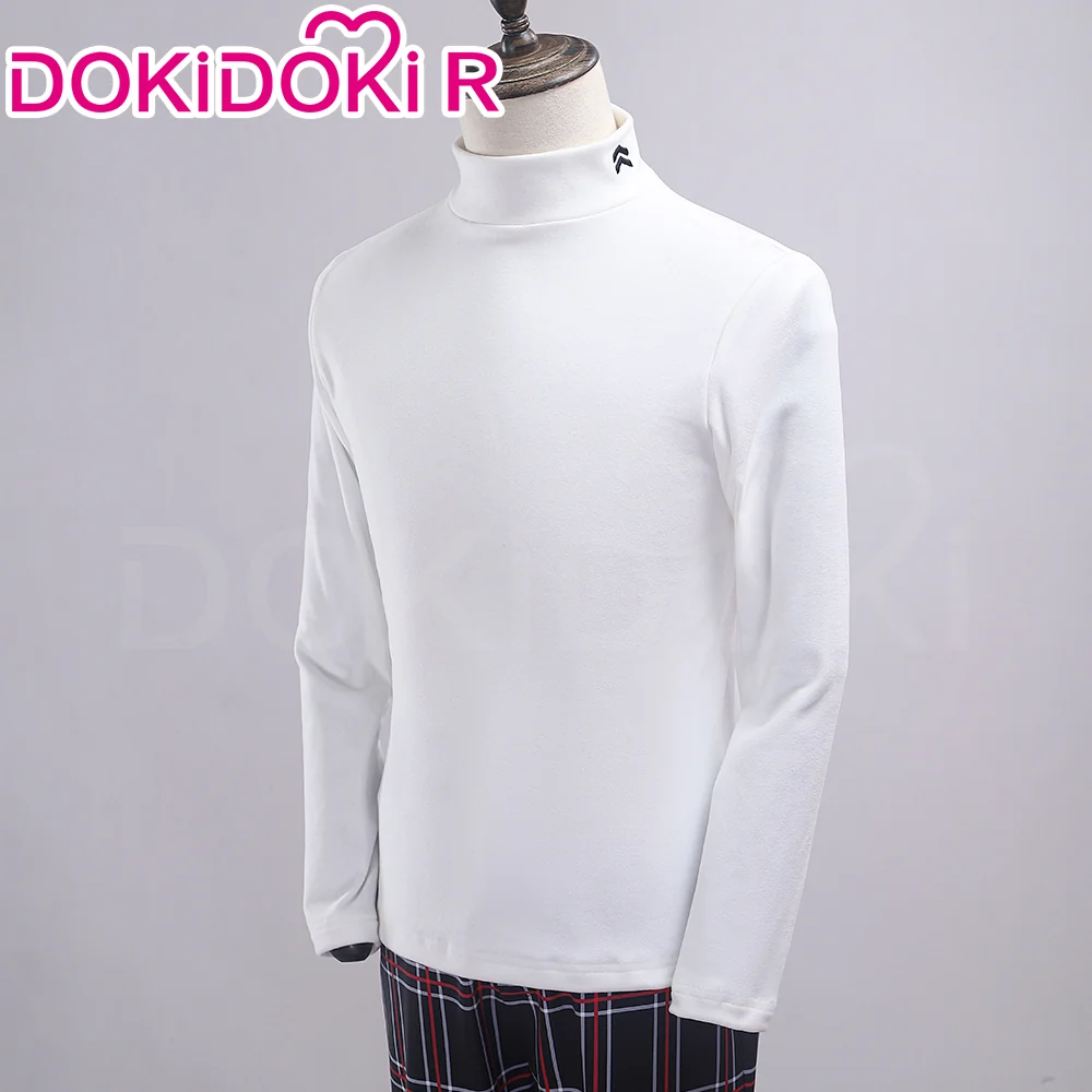 【Size XS-3XL】DokiDoki-R Anime Cosplay School Uniform Costume Black Suit Plaid Pants Casual Wear - Image 6