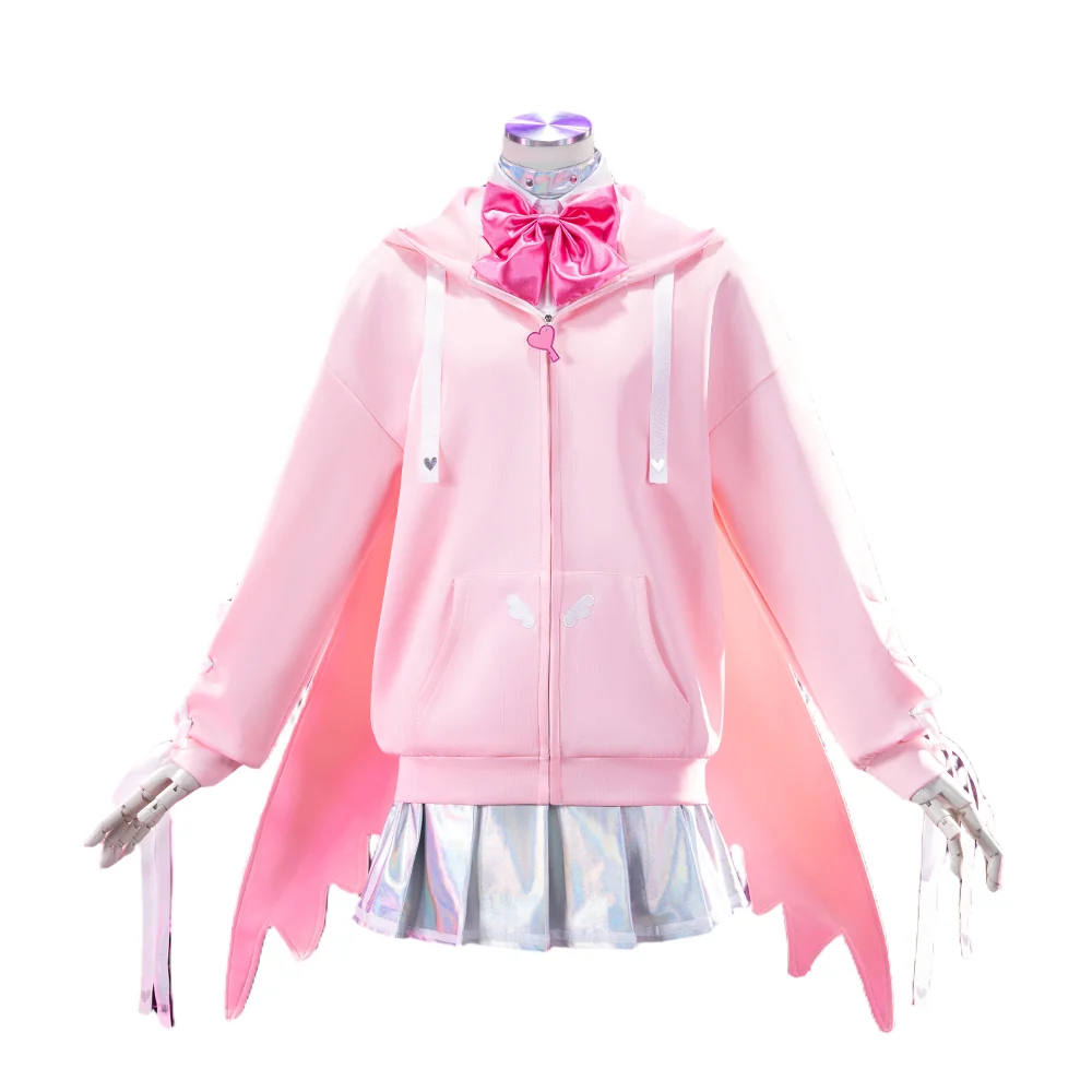 【In Stock】【Size XS-3XL】DokiDoki-R Game NEEDY GIRL OVERDOSE Cosplay Ame chan / KAngel Costume Red Pink Hoodie Set Needy Streamer Overload - Image 11